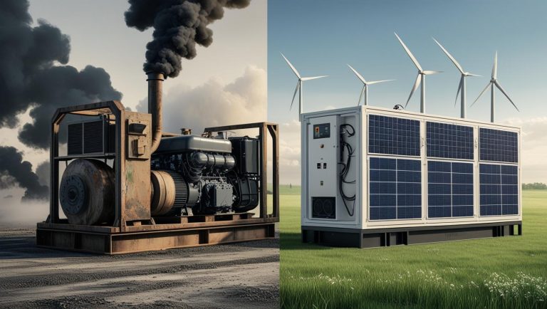 Cómo reducir el uso de generadores diésel en obras sin perder rendimiento